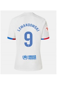 Fotbalové Dres Barcelona Robert Lewandowski #9 Venkovní Oblečení 2023-24 Krátký Rukáv